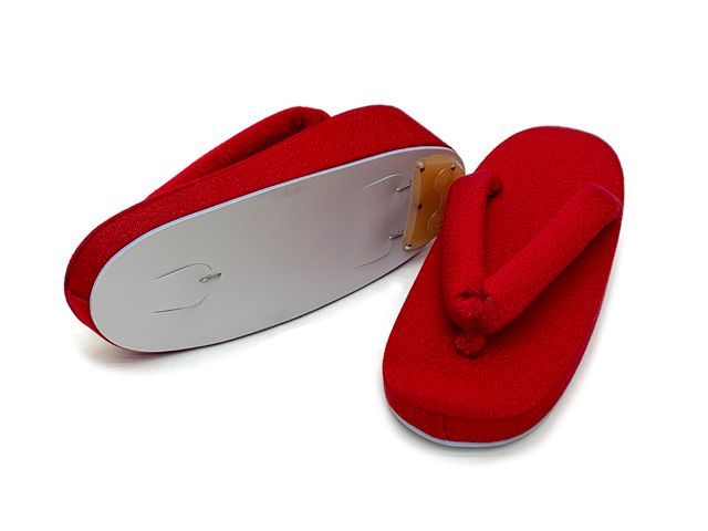 発展 七五三 三歳 女の子 被布セット 正絹被布コート 草履 巾着 足袋 4点コーデセット 赤 鹿の子 IGH154-4set01