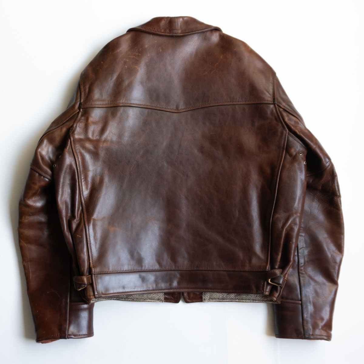 ★美品★ AERO LEATHER エアロレザーブラウン レザージャケット 38 AERO LEATHER(エアロレザー) / レザージャケット・ブルゾン/38