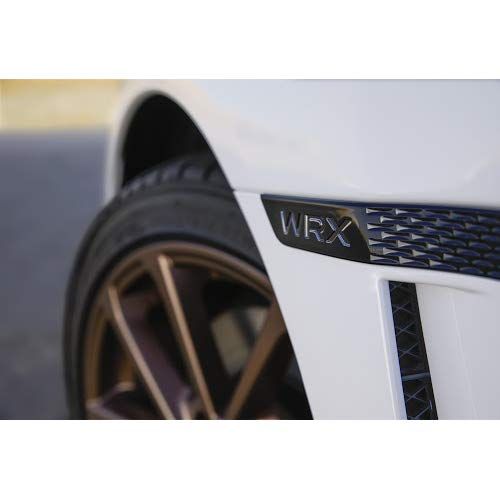 USスバル 純正品 スバル WRX|WRX STI シリーズホワイト フェンダーエンブレム WRX