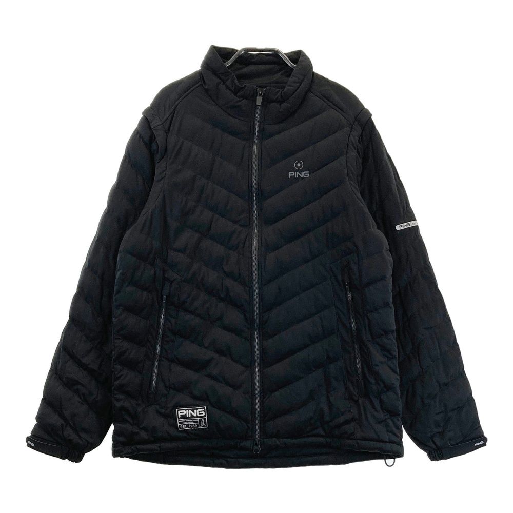 サイズ L PING ピン 2way 中綿ジャケット ブラック系 240101445577 ゴルフウェア メンズ ストスト