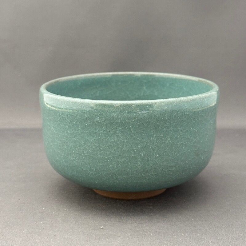 美濃焼青磁貫入抹茶碗 - メルカリ