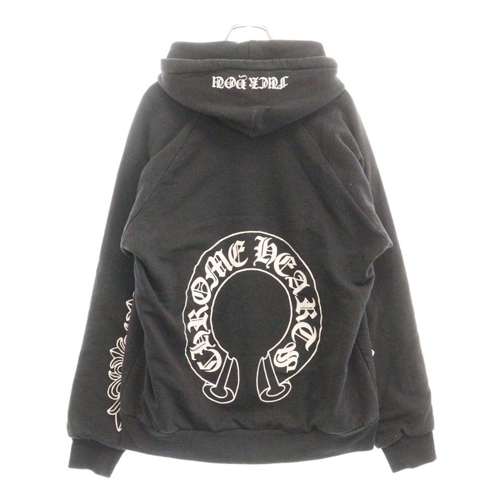 CHROME HEARTS (クロムハーツ) OLD SWTSHRT PLVR オールドモデル 袖フローラルバックホースシュープリントパーカー -  メルカリ