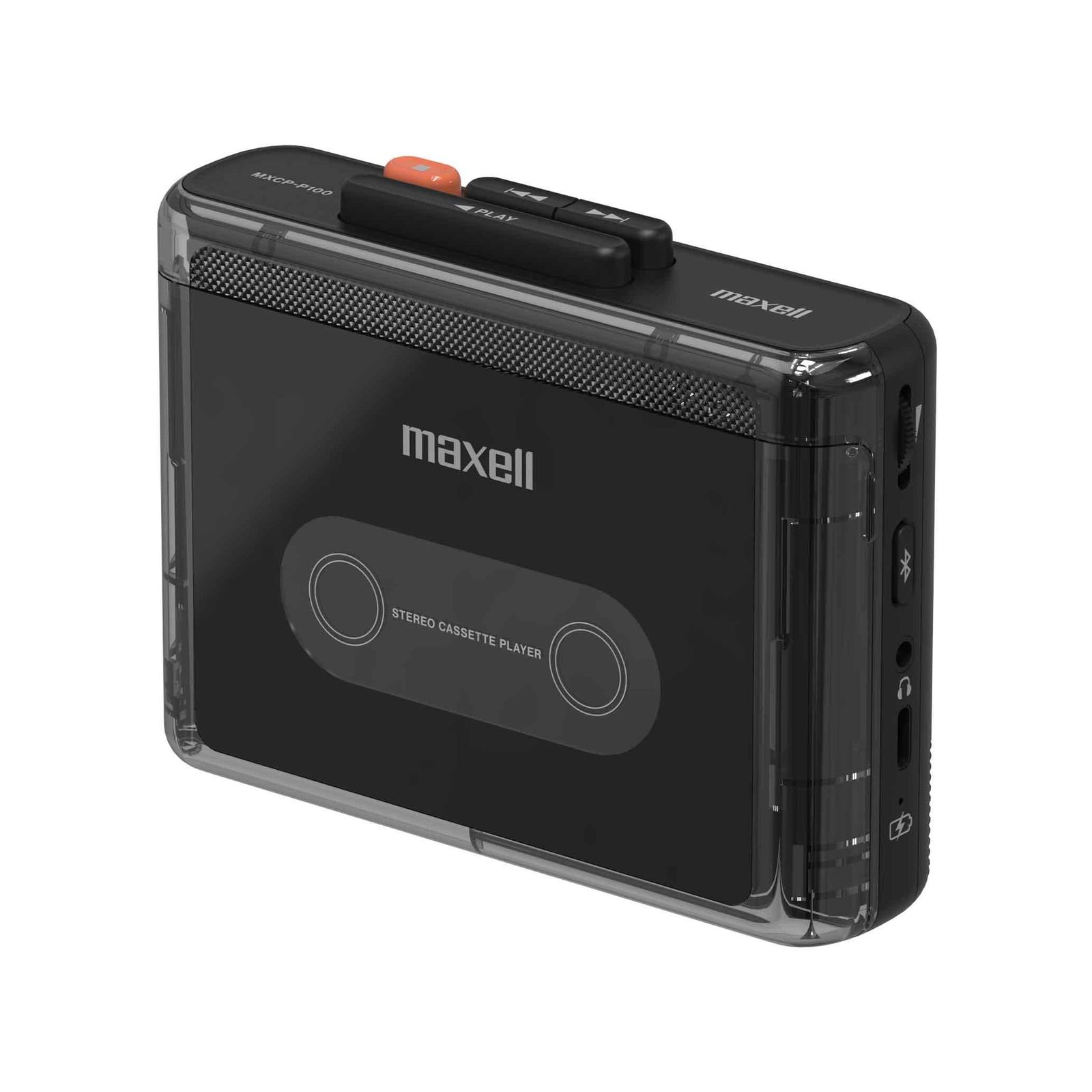 maxell Bluetooth対応 ポータブルカセットプレーヤー 充電式 ブラック MXCP-P100-BK