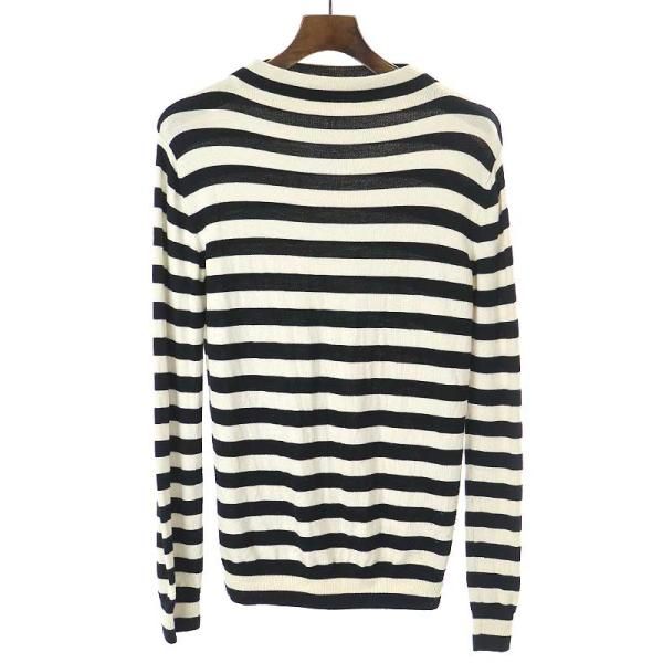 SAINTLAURENTPARISサンローランパリ15AWモックネックウールボーダー 