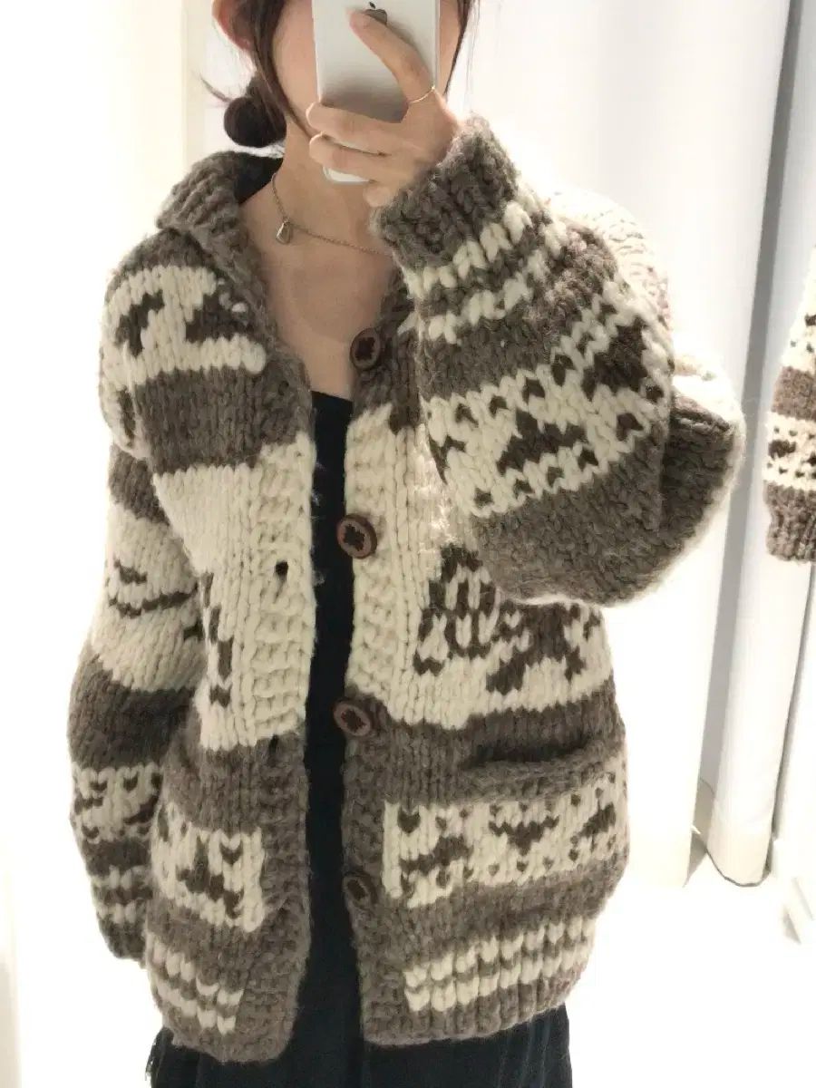 （ L ー XL ） CANADA カナダ サンダーバード カウチン ボタン ジャケット