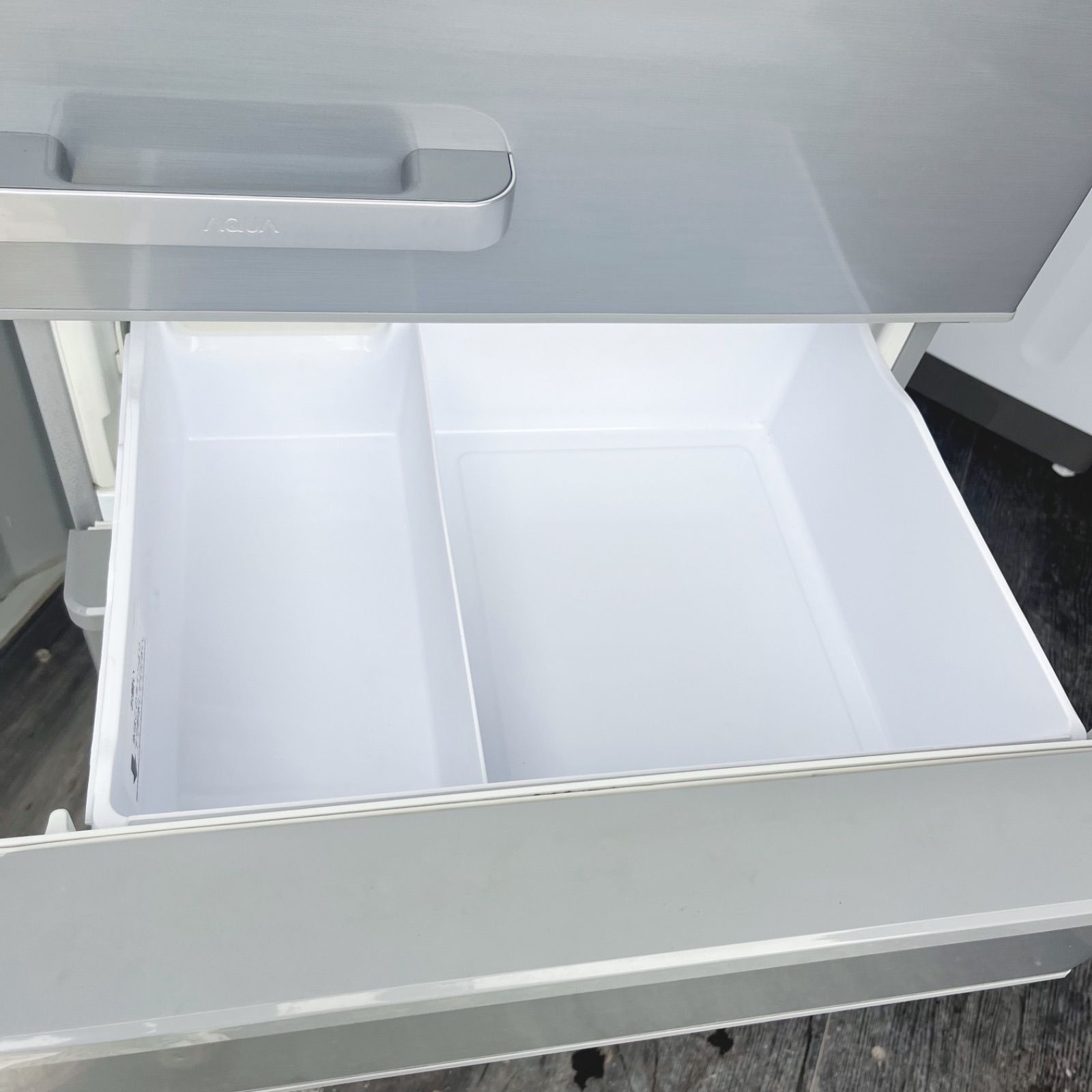 6取付無料！AQUAスタイリッシュミスティシルバー高性能4ドア冷蔵庫