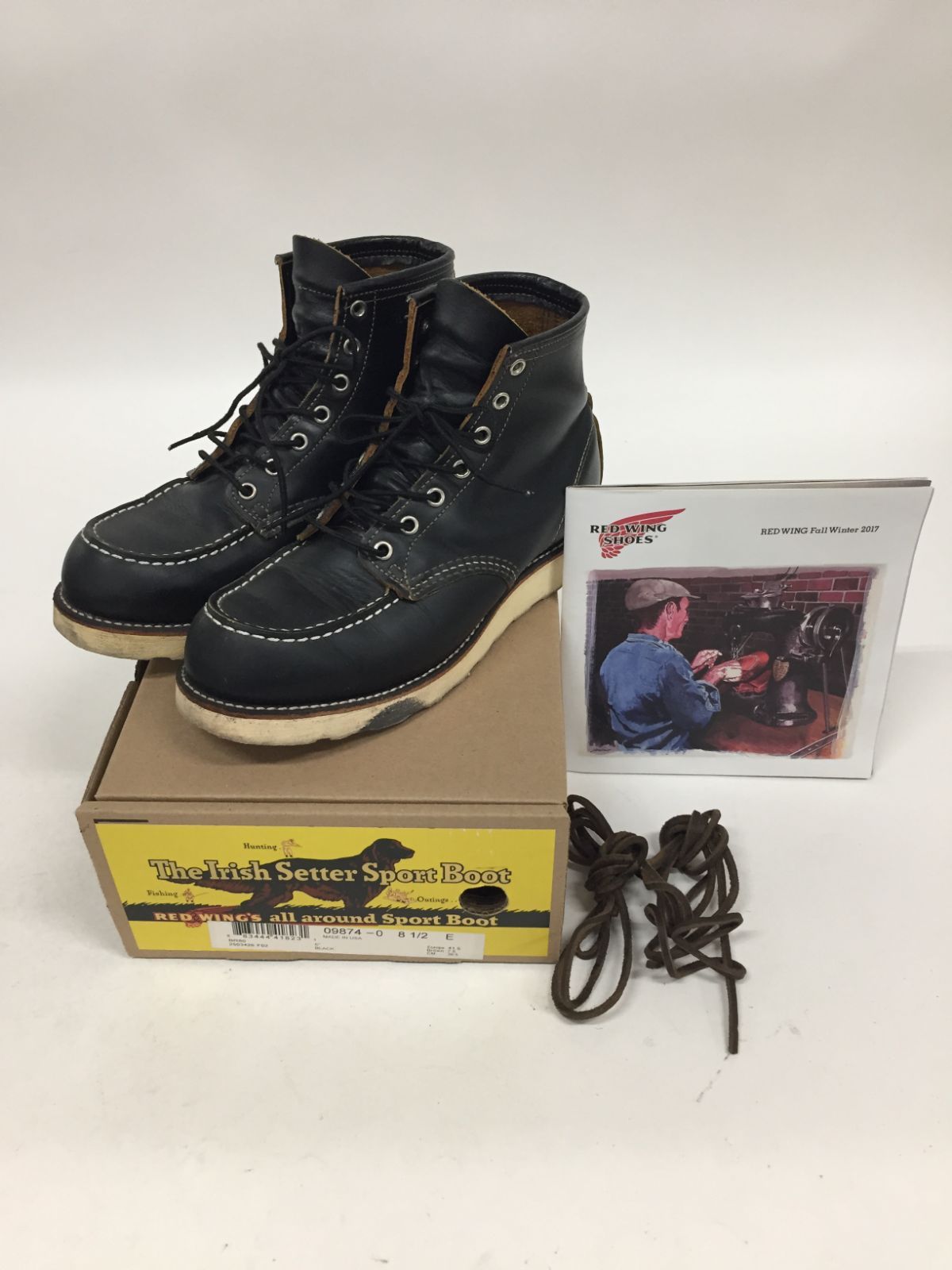 RED WING　アイリッシュセッター　ブラッククローンダイク  9874　犬タグ　復刻　【M140-20240916-09KS】
