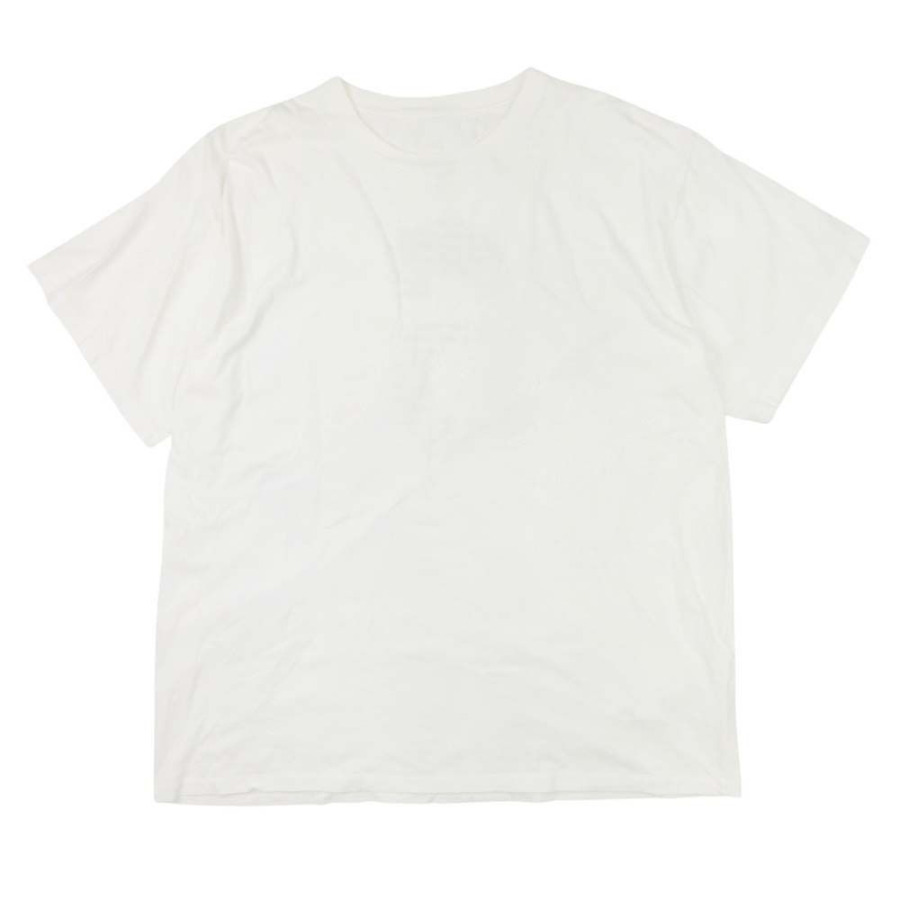 良品 18SS MM6 Maison Margiela エムエムシックス メゾンマルジェラ バックプリント Tシャツ カットソー トップス 半袖 S 白 メンズ レディース 古着 中古 良品 18SS MM6 Maison Margiela エムエムシックス メゾン