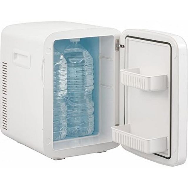 オーム電機 冷蔵庫 保温庫 冷温庫 小型 ポータブル ミニ 保冷保温庫 家庭車載両用 電子式 13リットル 保冷保温ボックス ホワイト KAJ-R136R-W