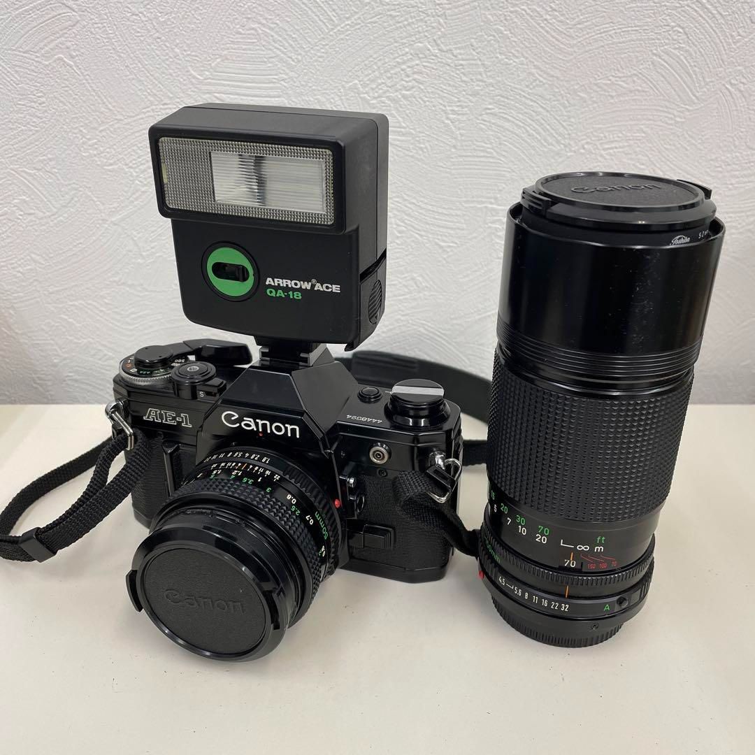 キャノンA－１・レンズ２本その他 キャノン CANON A-1 レンズ2本付き 一眼レフカメラ ジャンク品 Canon