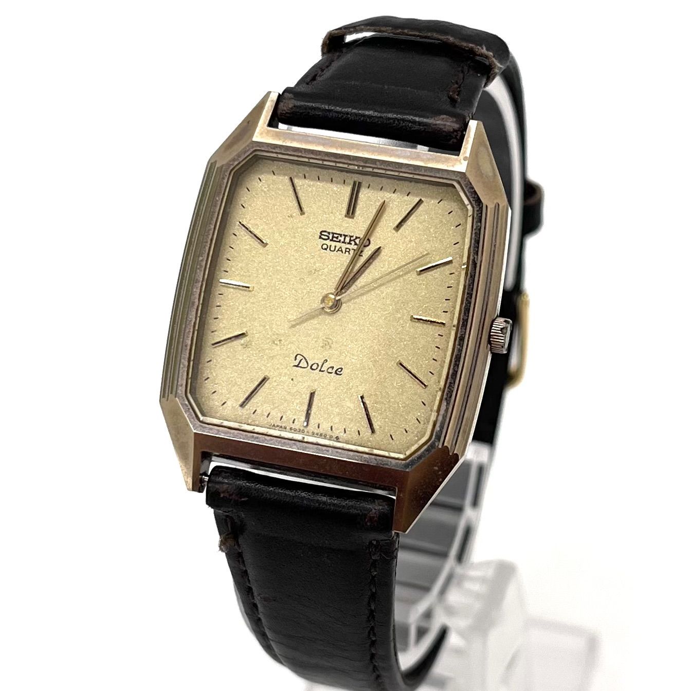 ◆SEIKO◆セイコー 稼働品 ドルチェ クォーツ 腕時計 6030-5390