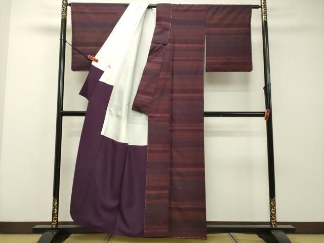 平和屋着物●上質な紬 　横段文　正絹　逸品　未使用　DAAR4517tw 平和屋着物○上質な紬 横段文 正絹 逸品 未使用 DAAR4517tw - メルカリ