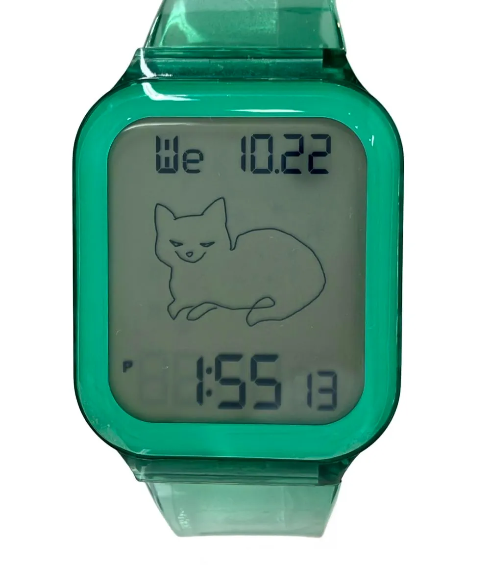 グリーン デジタルウォッチ 透明ケース入り 米津玄師　空想リーシューウォッチ 米津玄師 腕時計 空想 ライブグッズ Amazon.co.jp: 米津玄師