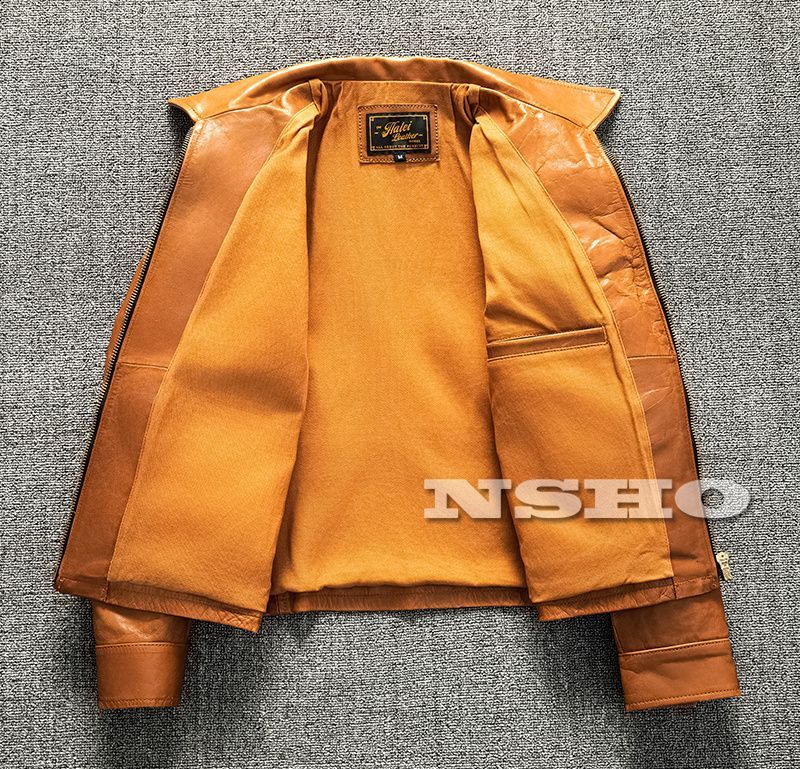 上質　メンズ　レザー　ジャケット　カウハイド　牛革　復刻40年代 アビエイタースタイル フライトジャケット ヴィンテージ加工  ウォッシュ加工  植物鞣し革 レア色 カウハイド 復刻40's アビエイタースタイル メンズ 革ジャン