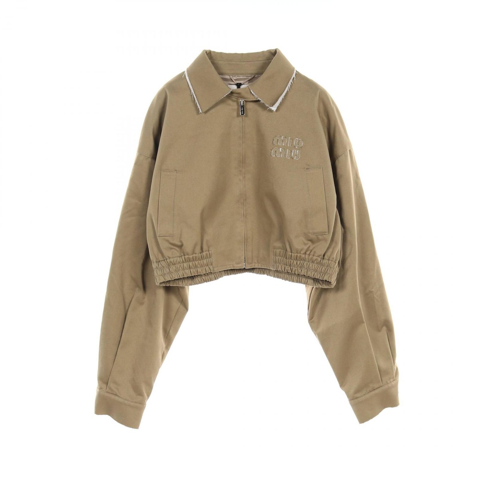 miumiu 1999aw カーキ　リブ　アーカイブ　vintage ブルゾン MIUMIU 1999aw リブジャケット