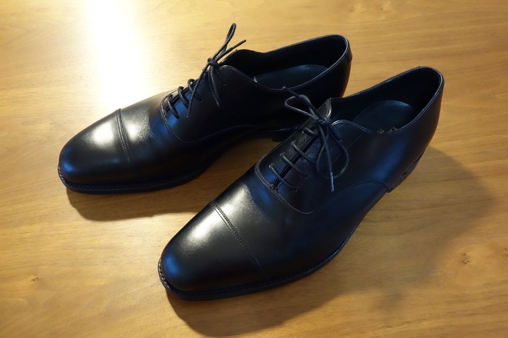 Loake 1880 ローク ストレートチップ UK10 1/2 29.0cm BLACK カーフ