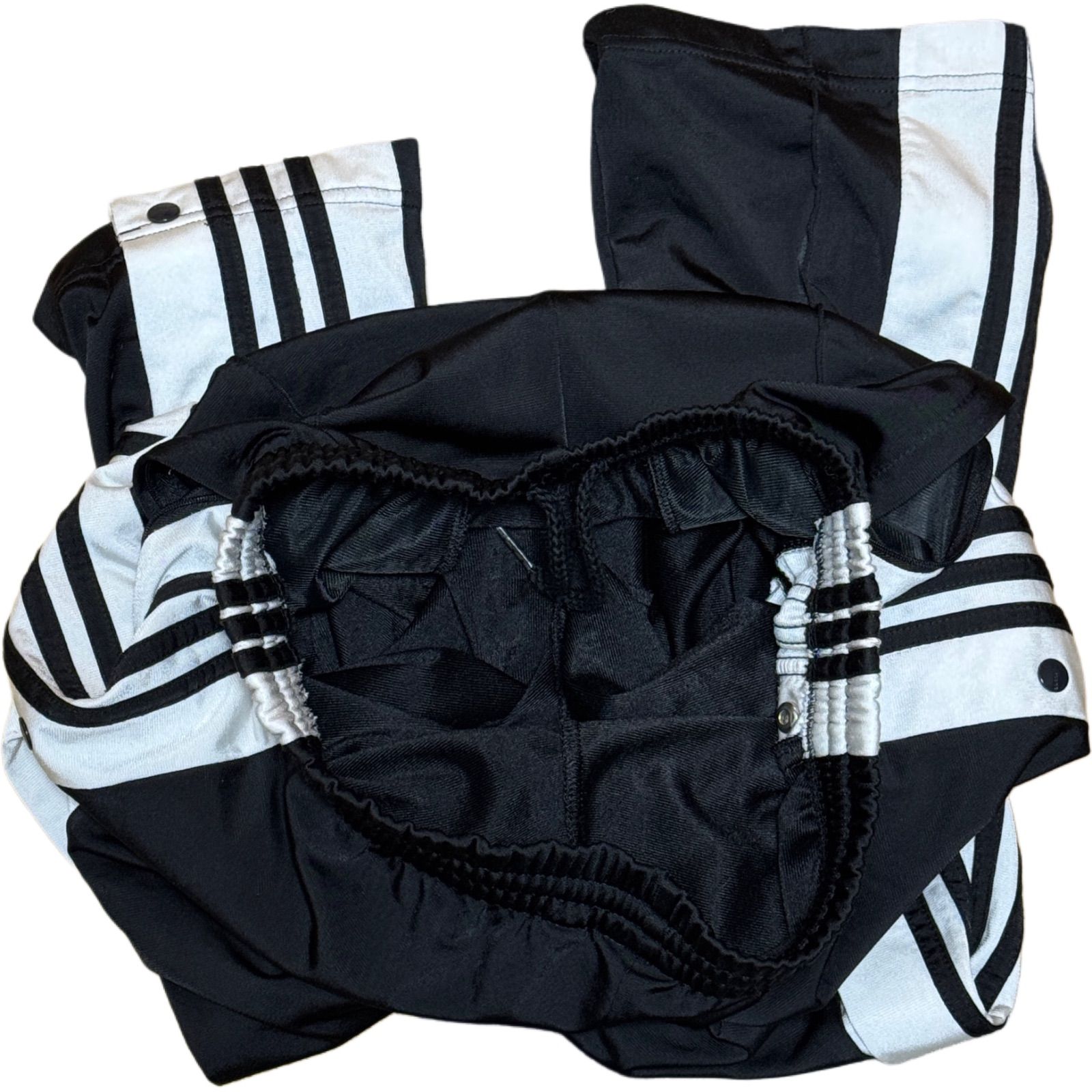 adidas ブラック ジャージ ストライプアディブレイクSサイズ