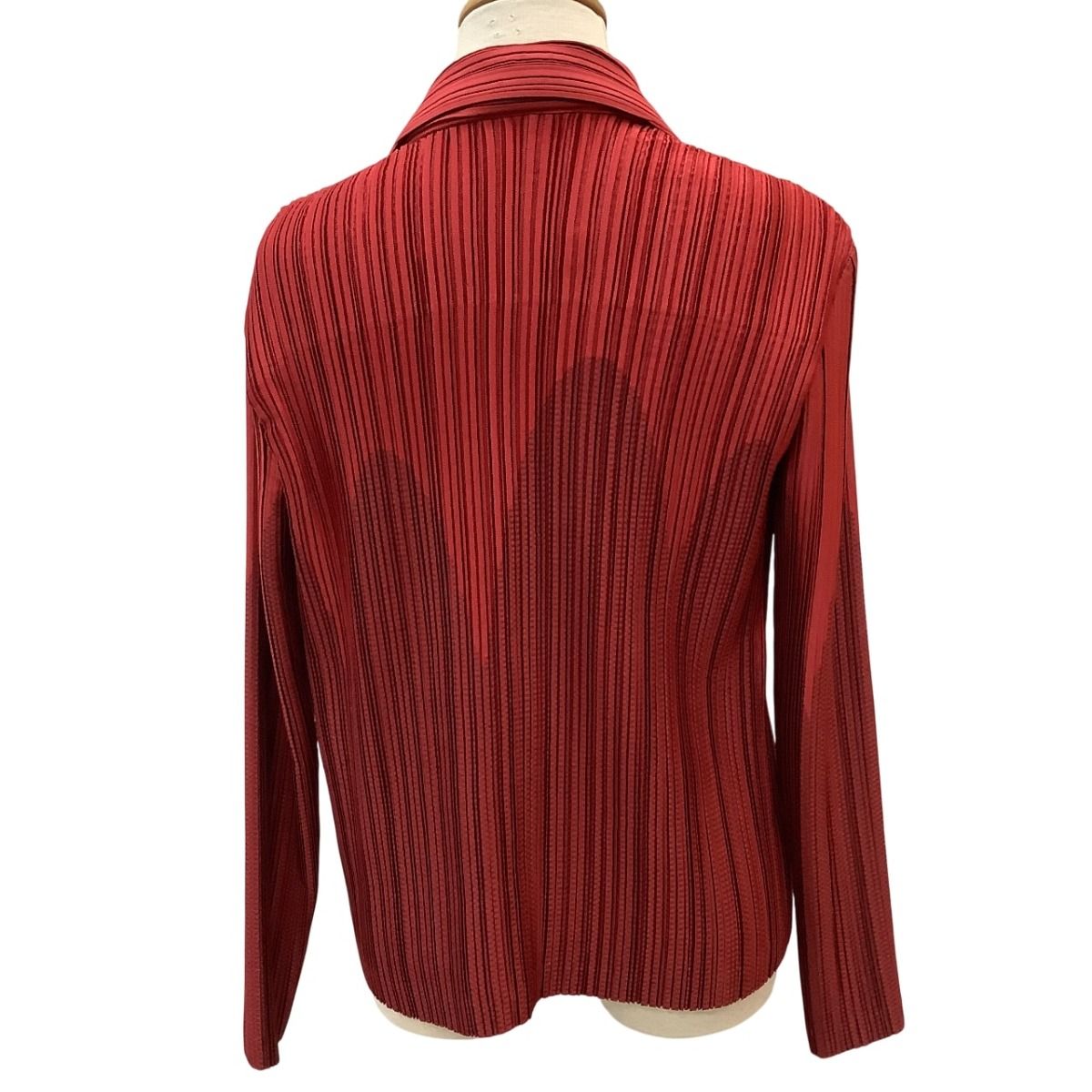 ♪♪ISSEY MIYAKE イッセイミヤケ プリーツ ジャケット SIZE 2 IM11FD229 レッド
