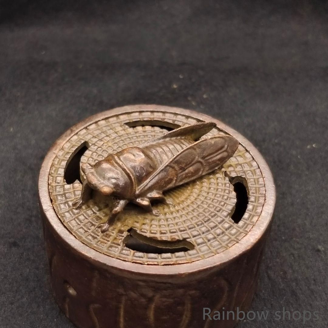 新品未使用】香炉 香炉 宣徳炉 茶寵茶道香炉 工芸品 美術品 銅製