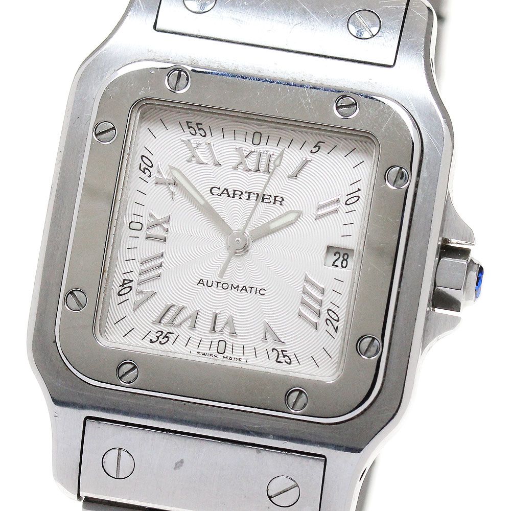 カルティエ CARTIER W20040D6 サントスガルベ LM デイト 自動巻き メンズ_849362