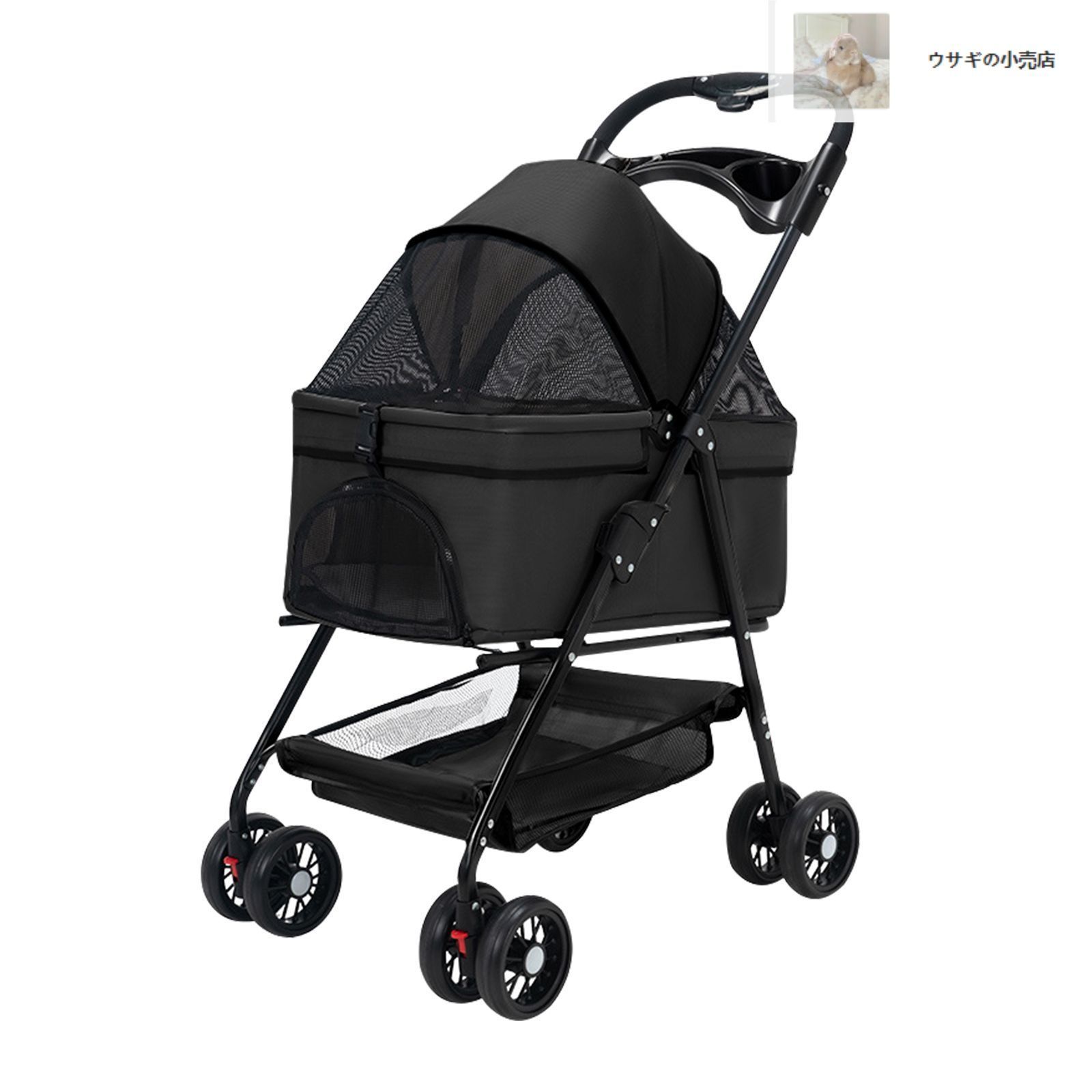 HRking 分離型 ペットカート アルミ軽量 折りたたみ 犬 カー