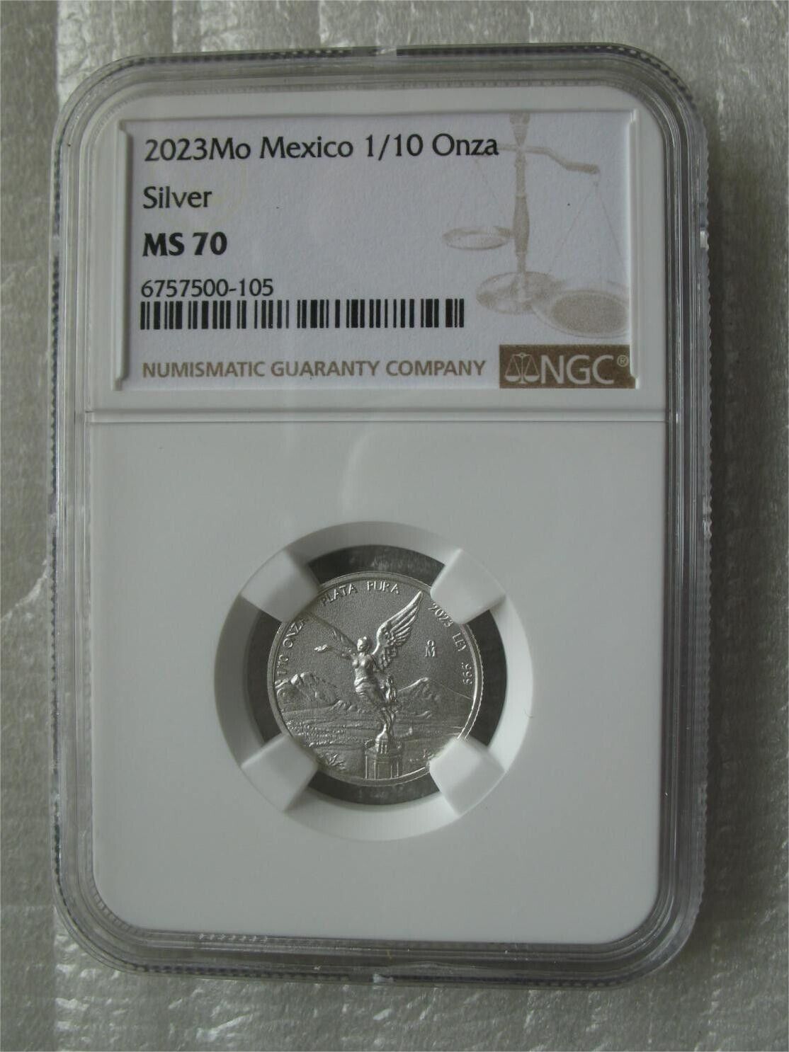 Mexico 2025 Libertad Silver UNC Coin 1|10 Onza NGC MS70
