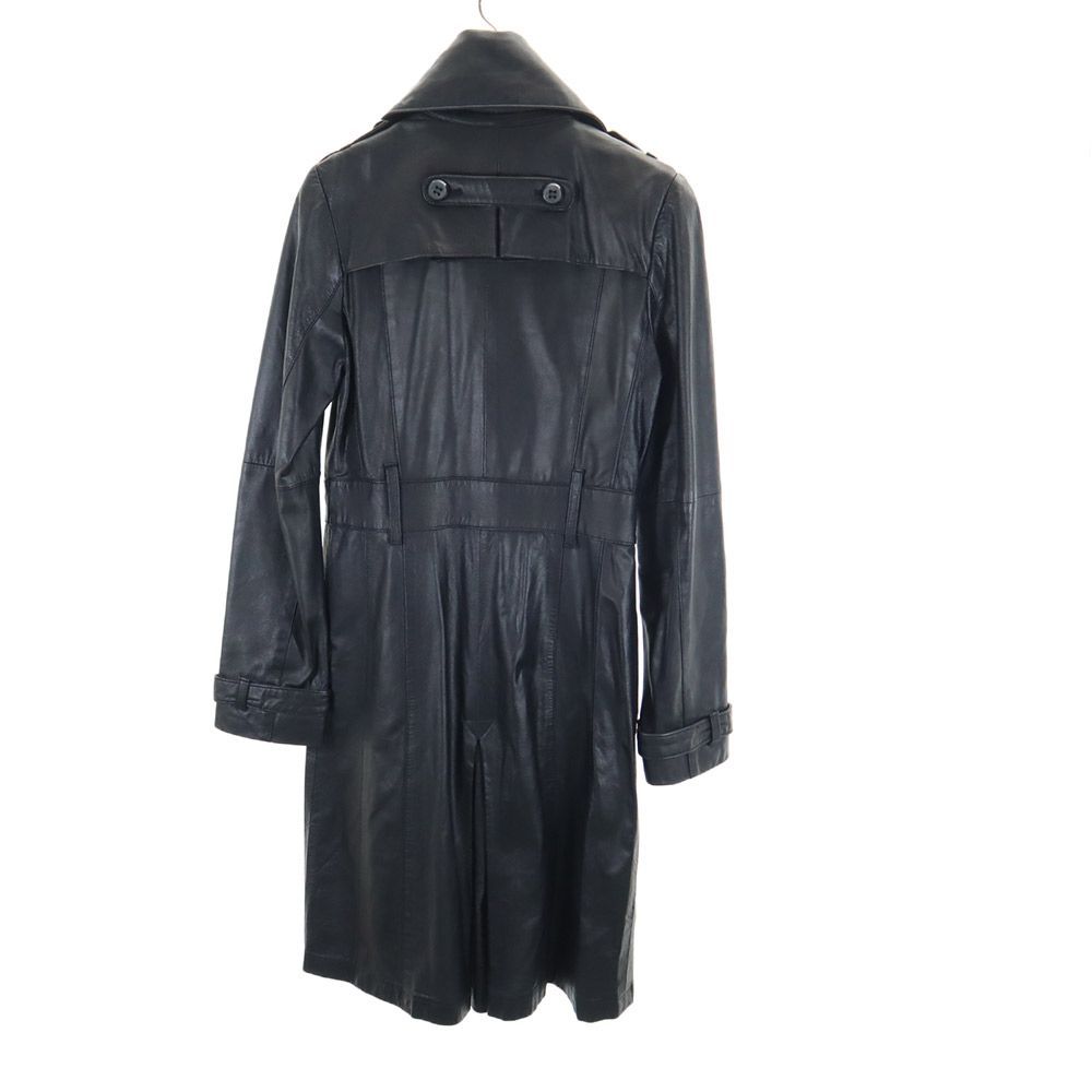 アドニシス ラム レザーコート 38 ブラック Adonisis レディース 古着