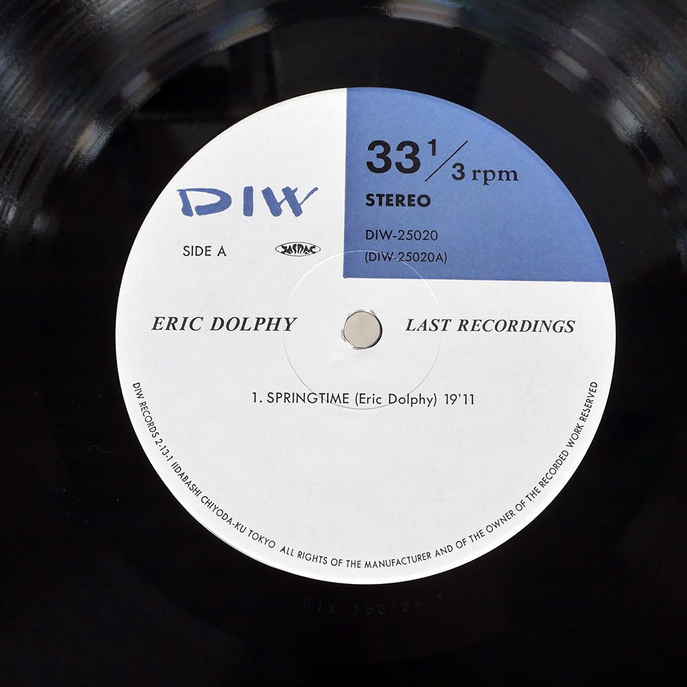 盤 ERIC DOLPHY LAST DIW LP その他 レコード CD DVD ブルーレイ