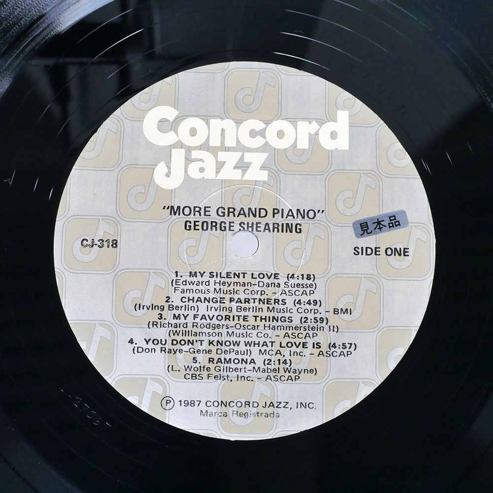 帯 US盤 GEORGE SHEARING/MORE GRAND PIANO/CONCORD JAZZ