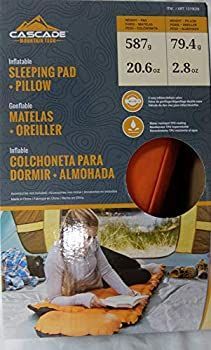 カスケードマウンテンテック インフレータブルスリープパッド インフレータブル枕付き