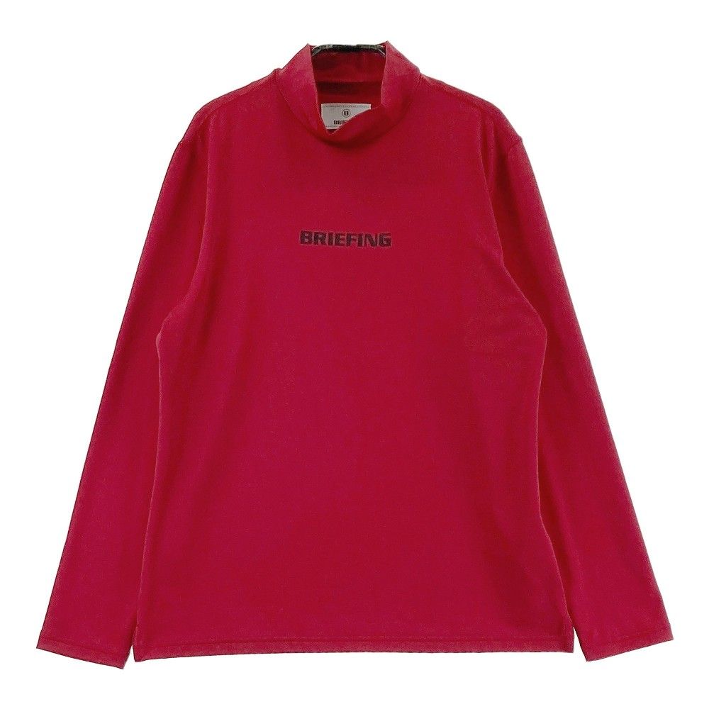 サイズ：M BRIEFING GOLF ブリーフィング 2023年モデル ハイネック 長袖Tシャツ  レッド系 [240101364203]# ゴルフウェア レディース ストスト