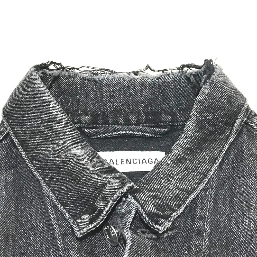 バレンシアガ 529177 ロゴ ストラス 18AW Gジャン デニム