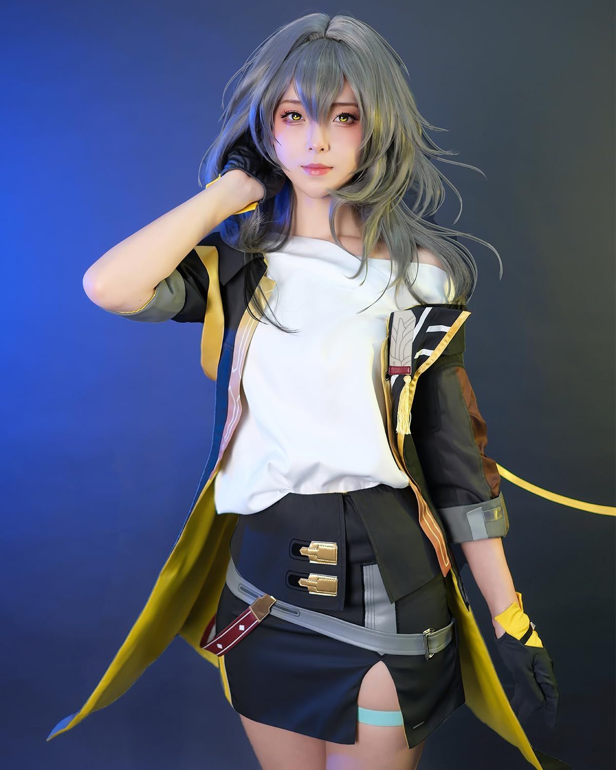 高品質 崩壊スターレイル コスプレ ウィッグ付き ホタル 開拓者