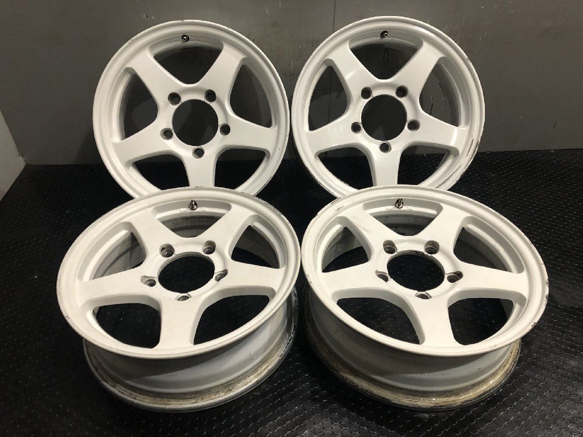 MANARAY マナレイ 社外ホイール 16インチ 4本 5.5J5H139.7+22 ホワイト  