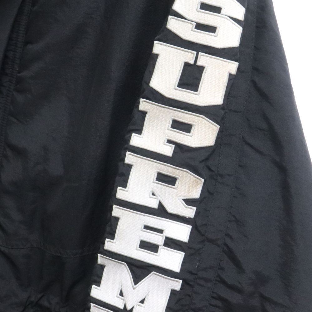 SUPREME (シュプリーム) 18AW Sleeve Logo Sideline Parka スリーブロゴ サイドライン パーカ 中綿  ジップアップ ジャケット ブラック - メルカリ