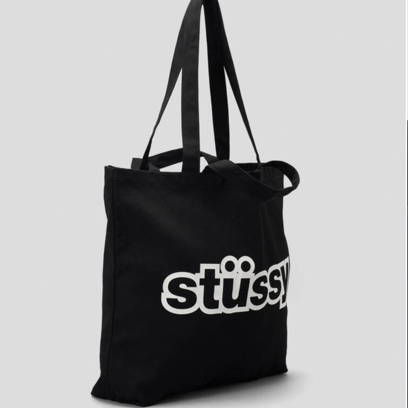 海外限定 STUSSY Thick Logo Tote Bag トートバッグ