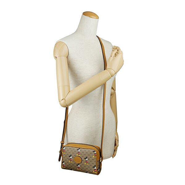 新品 グッチ GUCCI ショルダーバッグ ディズニー x グッチ ベージュ/エボニー 新品 グッチ GUCCI ショルダーバッグ ディズニー x グッチ ベージュ