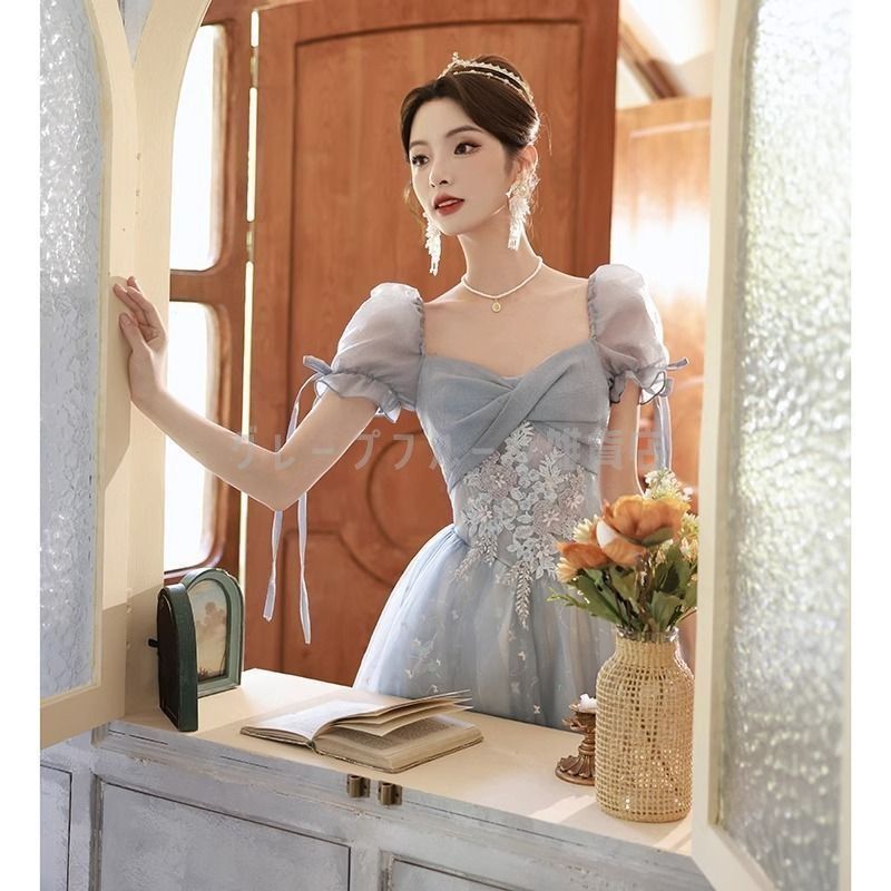 パーティードレス ロング丈結婚式 袖あり マキシ ピアノ 発表会 ミモレ丈 上品 フォーマル お呼ばれ30代 40代 披露宴 二次会 着痩せ お呼ばれ 50代 大人 新しい未使用 ドレス 大人 ピアノ 発表会 高校生 ロングドレス