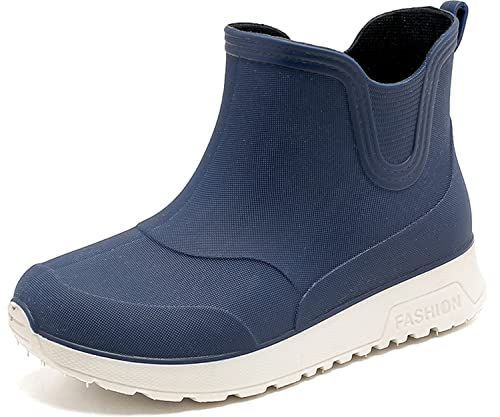 ブルー_19.0~19.5 cm [Lvptsh] レインブーツ レインシューズ キッズ 男の子 女の子 ショート丈 ブーツ 雨靴 長靴 子供 晴雨兼用 通学 梅雨対策 台風