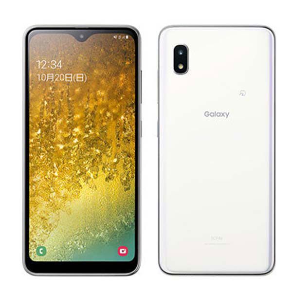 中古】 SCV46 Galaxy A20 ホワイト SIMフリー 本体 au スマホ