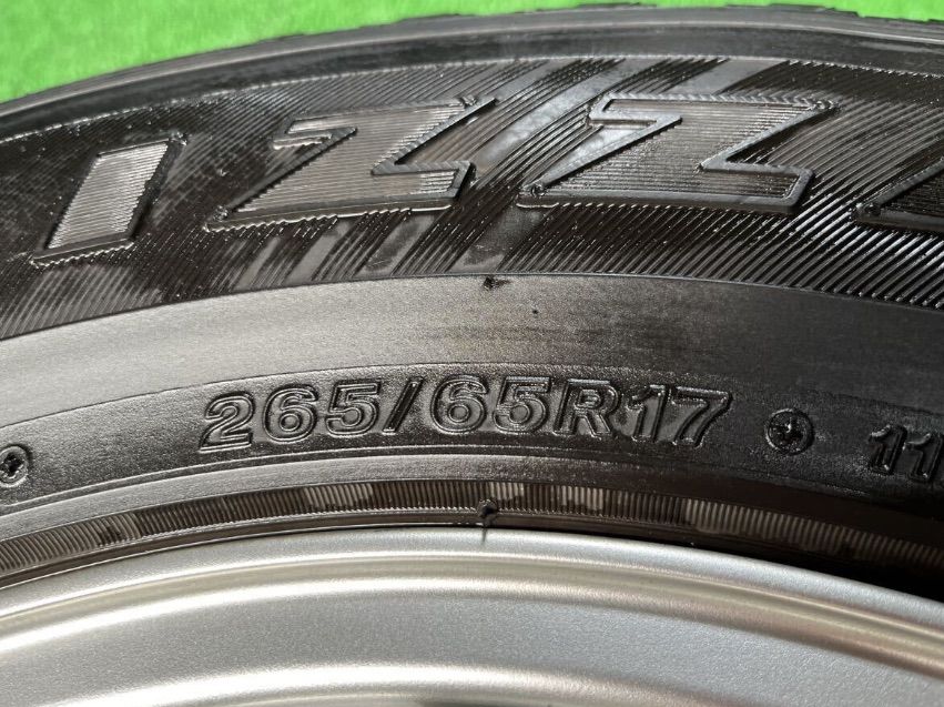 【管理番号 242-47】 Weds キーラー 17×7.5J +23 PCD 139.7-6H 265/65R17 BRIDGESTONE スタッドレス ランドクルーザー ハイラックス 等