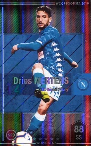 中古】WCCF F19 EX-R[]：[コード保証無し]ドリース・メルテンス - メルカリ