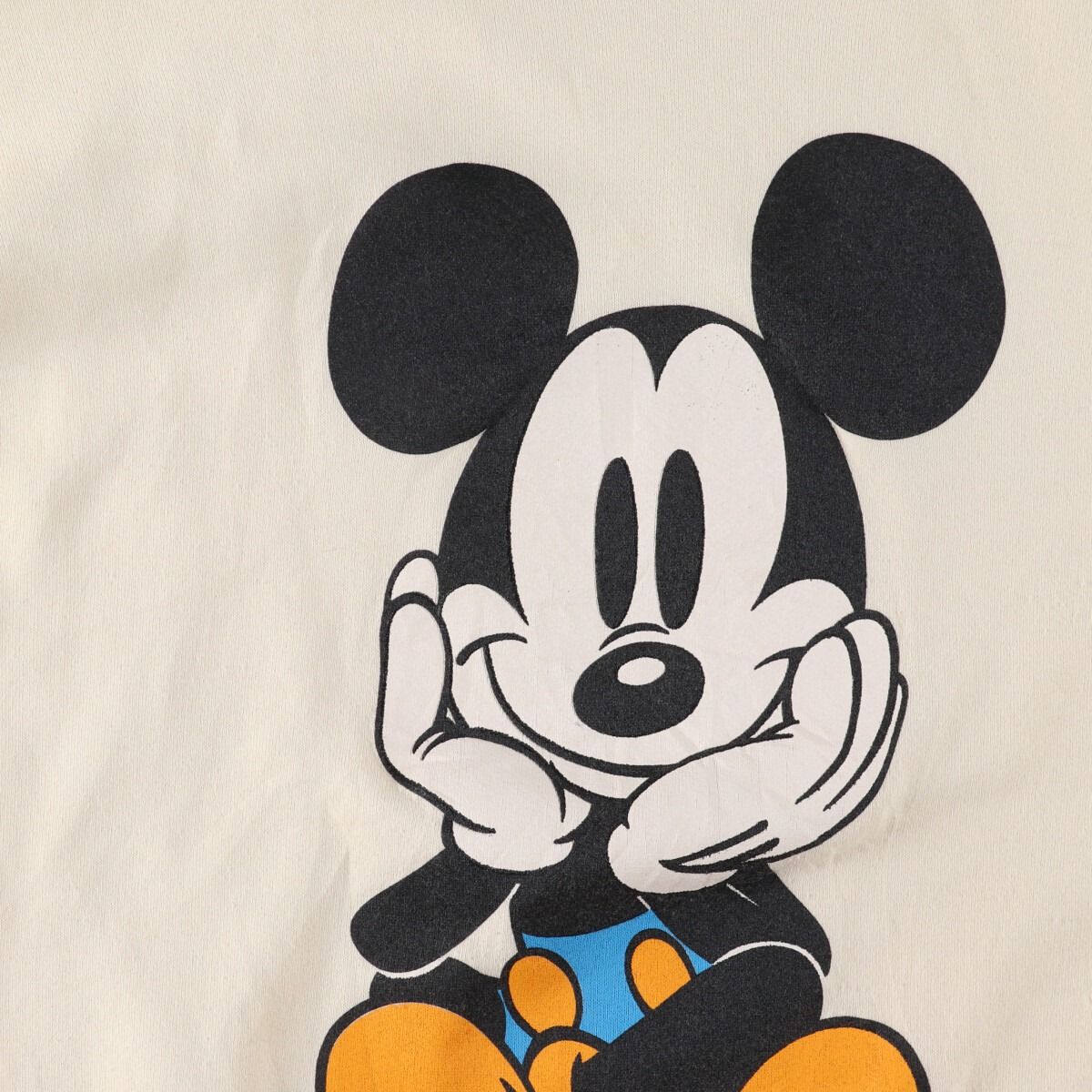 古着 90年代 MICKEY & CO. MICKEY MOUSE ミッキーマウス おすわり 青