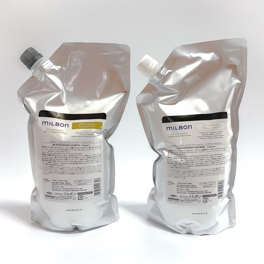 ミルボン リニューイング シャンプー トリートメント セット 1000ml+1000g MILBON REAWAKEN レフィル 詰め替え用