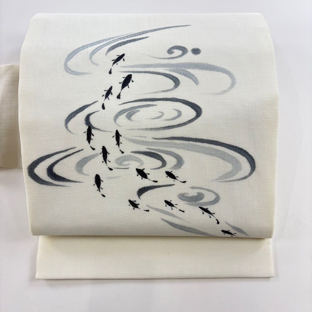 正絹塩瀬流水王朝文様友禅手描き五泉9寸名古屋、桐窯京友禅手描き小紋