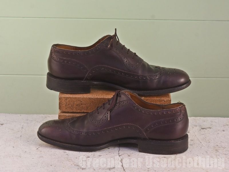 B581 イギリス製 Church's ビンテージ ウィングチップシューズ 茶 メンズ 26cmくらい