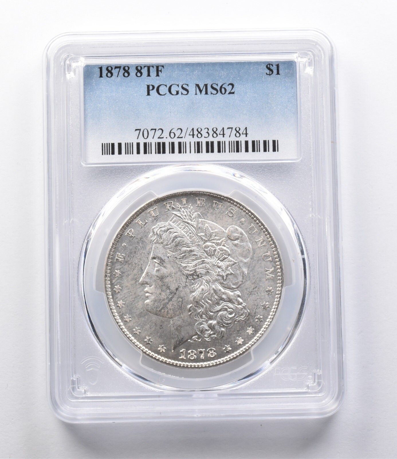 MS62 1878 8TF モルガン銀貨 PCGS