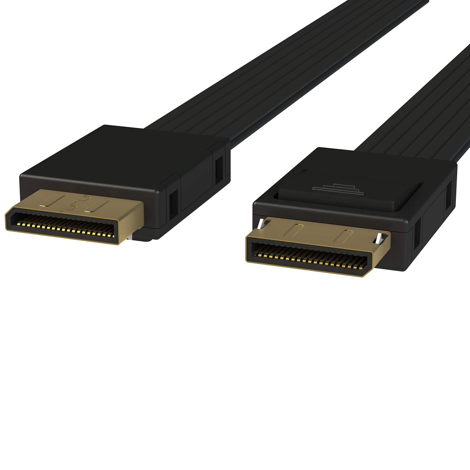 LINKUP - OCuLink PCIe SFF-8611 4i to OCuLink SFF-8611 SSD データアクティブケーブルPVCケーブルジャケット付き 75cm