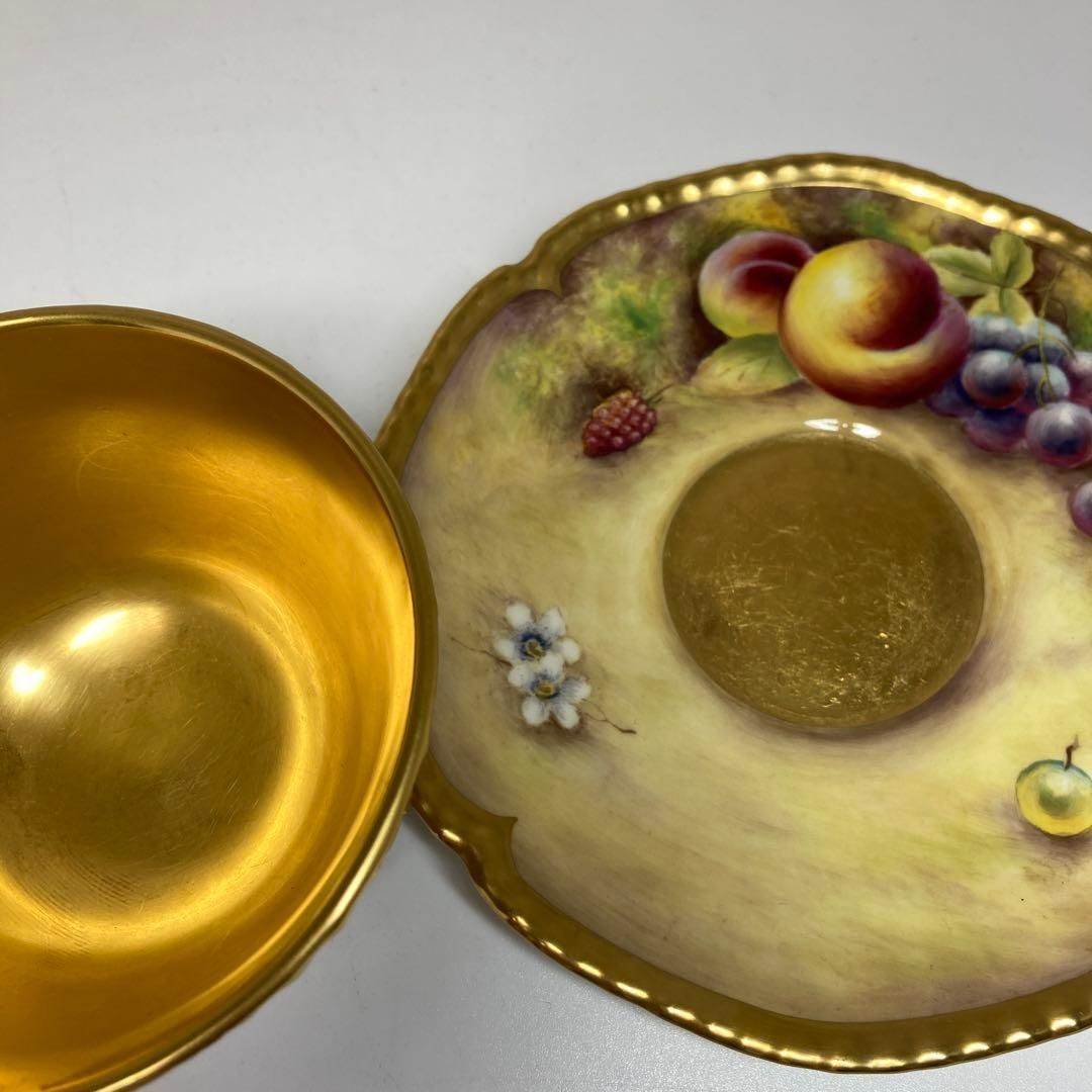 ロイヤルウースター ペインテッドフルーツ最上手ティーカップ-ソーサーA