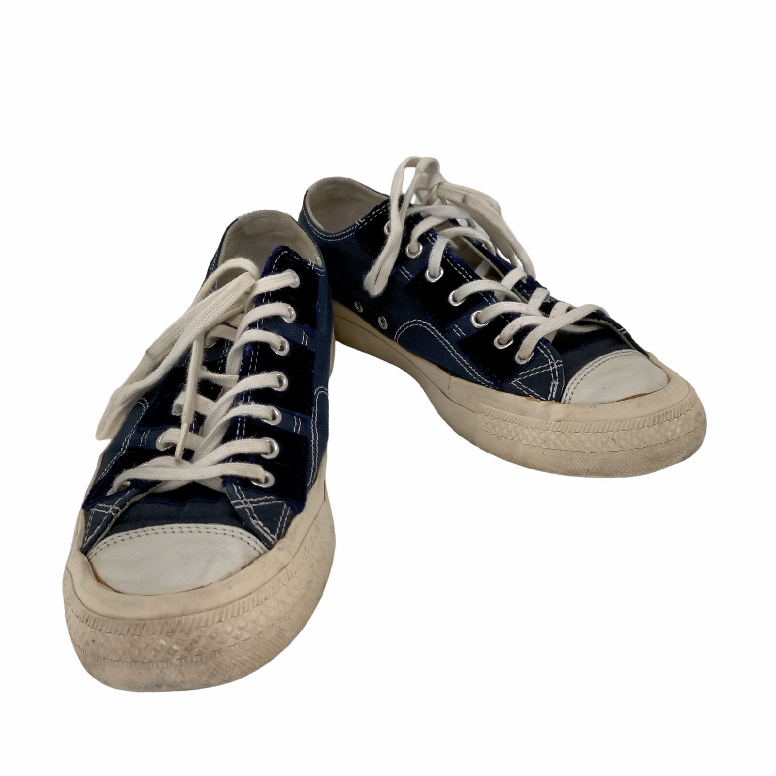 ビズビム VISVIM SKAGWAY ベロア切り替えローカットシューズ メンズ US 